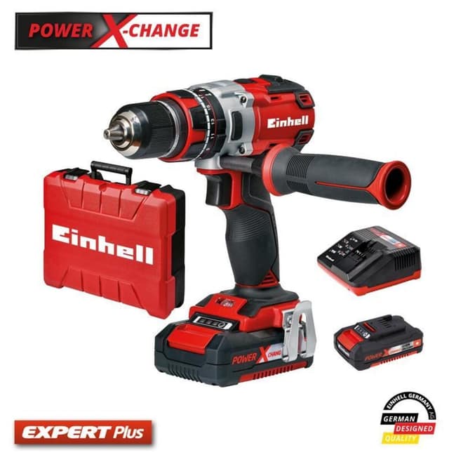 دریل چکشی شارژی Einhell بدون زغال 18V 2 Ah Li-ion مدل TE-CD 18 Li-i BL دریل چکشی شارژی Einhell بدون زغال 18V 2 Ah Li-ion مدل TE-CD 18 Li-i BL