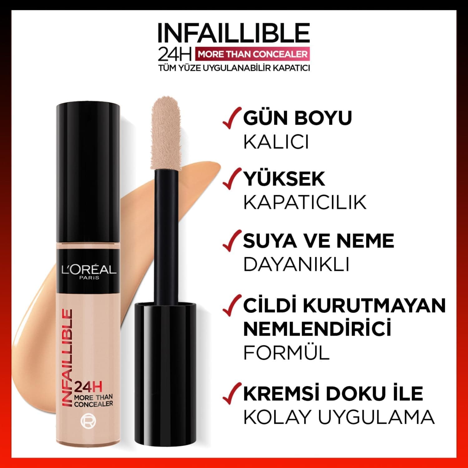 کانسیلر صورت L'Oreal Paris مناسب تمام صورت رنگ عاجی مدل 322 کانسیلر صورت L'Oreal Paris مناسب تمام صورت رنگ عاجی مدل 322
