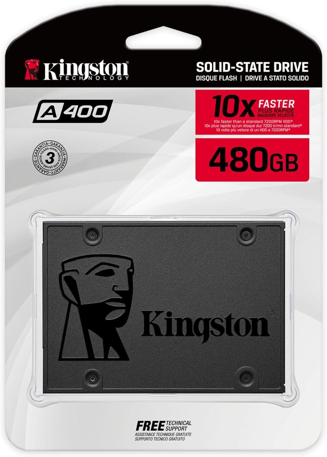 حافظه SSD 2.5" Kingston A400 ظرفیت 480GB سرعت 500/450 MB/s رابط SATA 3.0 مدل SA400S37/480G حافظه SSD 2.5" Kingston A400 ظرفیت 480GB سرعت 500/450 MB/s رابط SATA 3.0 مدل SA400S37/480G