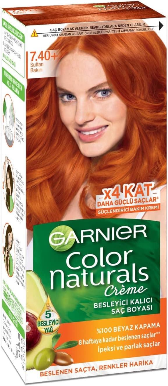 رنگ مو Garnier Color Naturals مدل 7.40 مسی سلطانی رنگ مو Garnier Color Naturals مدل 7.40 مسی سلطانی
