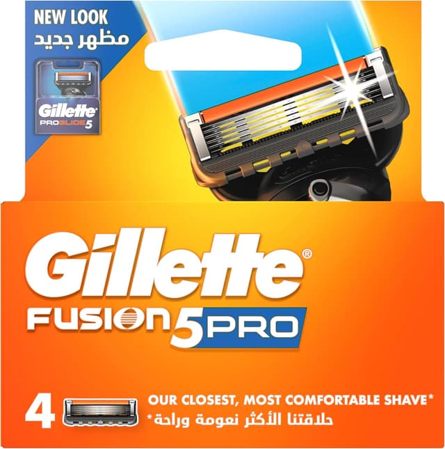 تیغ یدک مردانه Gillette Fusion Proglide 5 دستی 4Pcs تیغ یدک مردانه Gillette Fusion Proglide 5 دستی 4Pcs