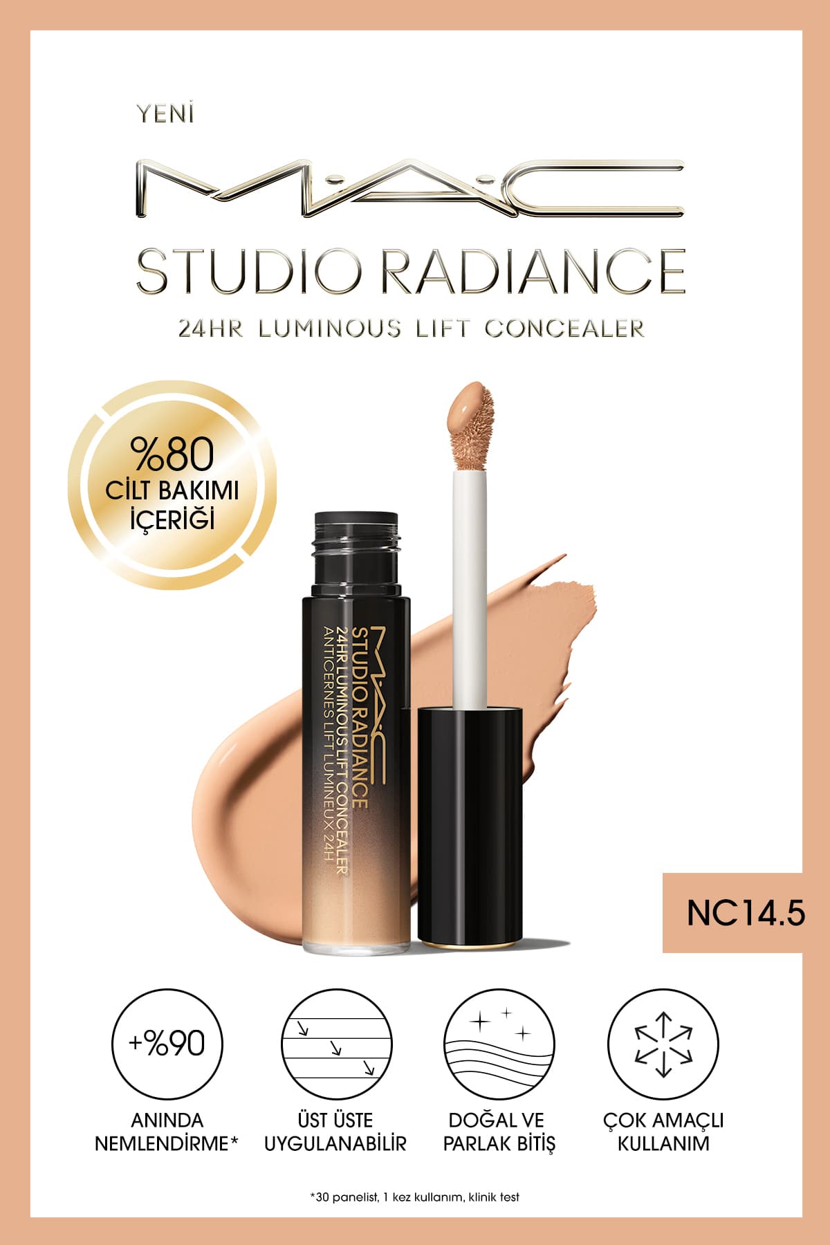 کانسیلر Mac حاوی مراقبت از پوست Studio Radiance 24hr Luminous Lift Mini 1.8 ml کانسیلر Mac حاوی مراقبت از پوست Studio Radiance 24hr Luminous Lift Mini 1.8 ml