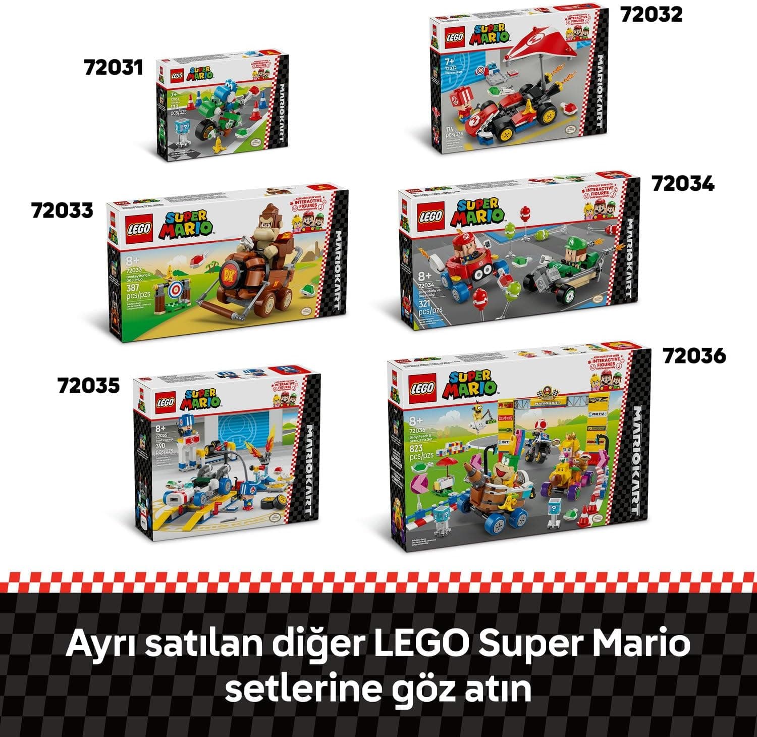 لگو Super Mario Mario Kart مدل 72032 با فیگور Toad لگو Super Mario Mario Kart مدل 72032 با فیگور Toad