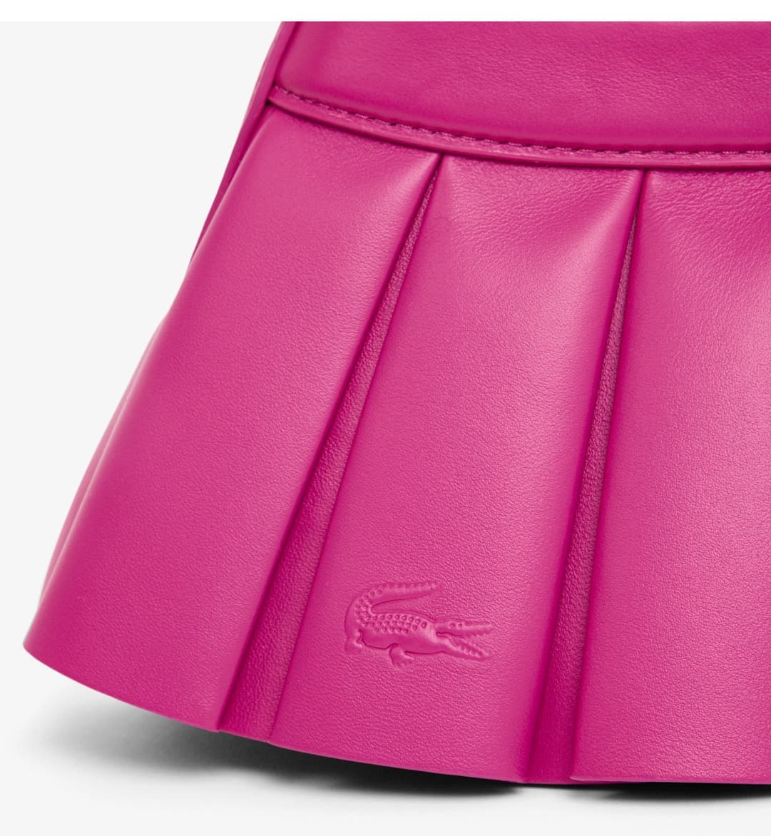 کیف دوشی زنانه Lacoste چرمی صورتی مدل H Lenglen کیف دوشی زنانه Lacoste چرمی صورتی مدل H Lenglen