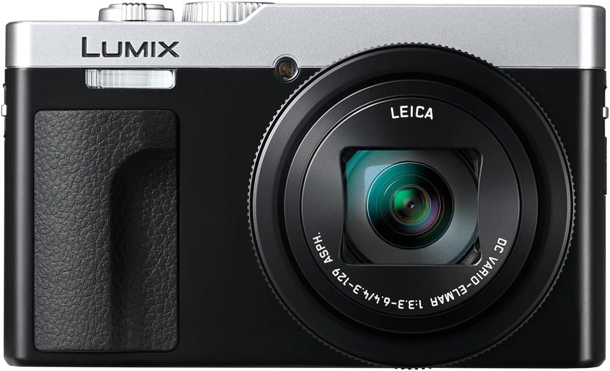دوربین کامپکت سفری Panasonic LUMIX مدل DC-TZ99E-S با لنز Leica DC، زوم 30x، 20,3 MP، فیلمبرداری 4K 30p، نمایشگر تاشو 3 اینچی، نقرهای دوربین کامپکت سفری Panasonic LUMIX مدل DC-TZ99E-S با لنز Leica DC، زوم 30x، 20,3 MP، فیلمبرداری 4K 30p، نمایشگر تاشو 3 اینچی، نقرهای