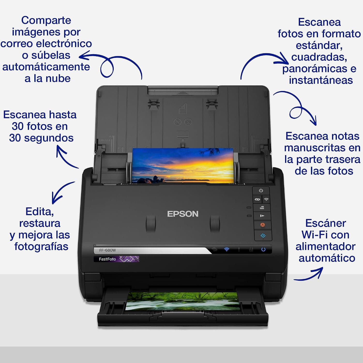 اسکنر Epson FastFoto مدل FF680 W اسکنر Epson FastFoto مدل FF680 W