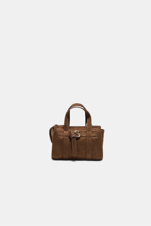 کیف توت مینی زنانه Stradivarius با سگک کیف توت مینی زنانه Stradivarius با سگک