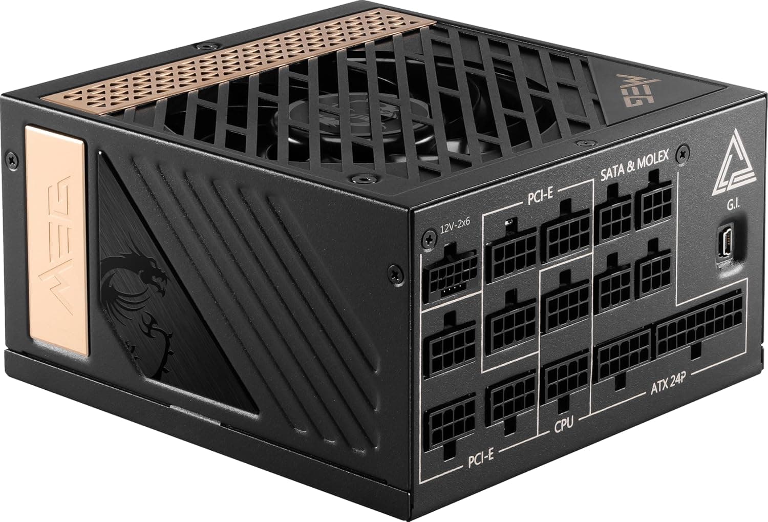 منبع تغذیه گیمینگ MSI تمامماژولار مشکی مدل MAG A850GL PCIe5 850W 80+ Gold منبع تغذیه گیمینگ MSI تمامماژولار مشکی مدل MAG A850GL PCIe5 850W 80+ Gold