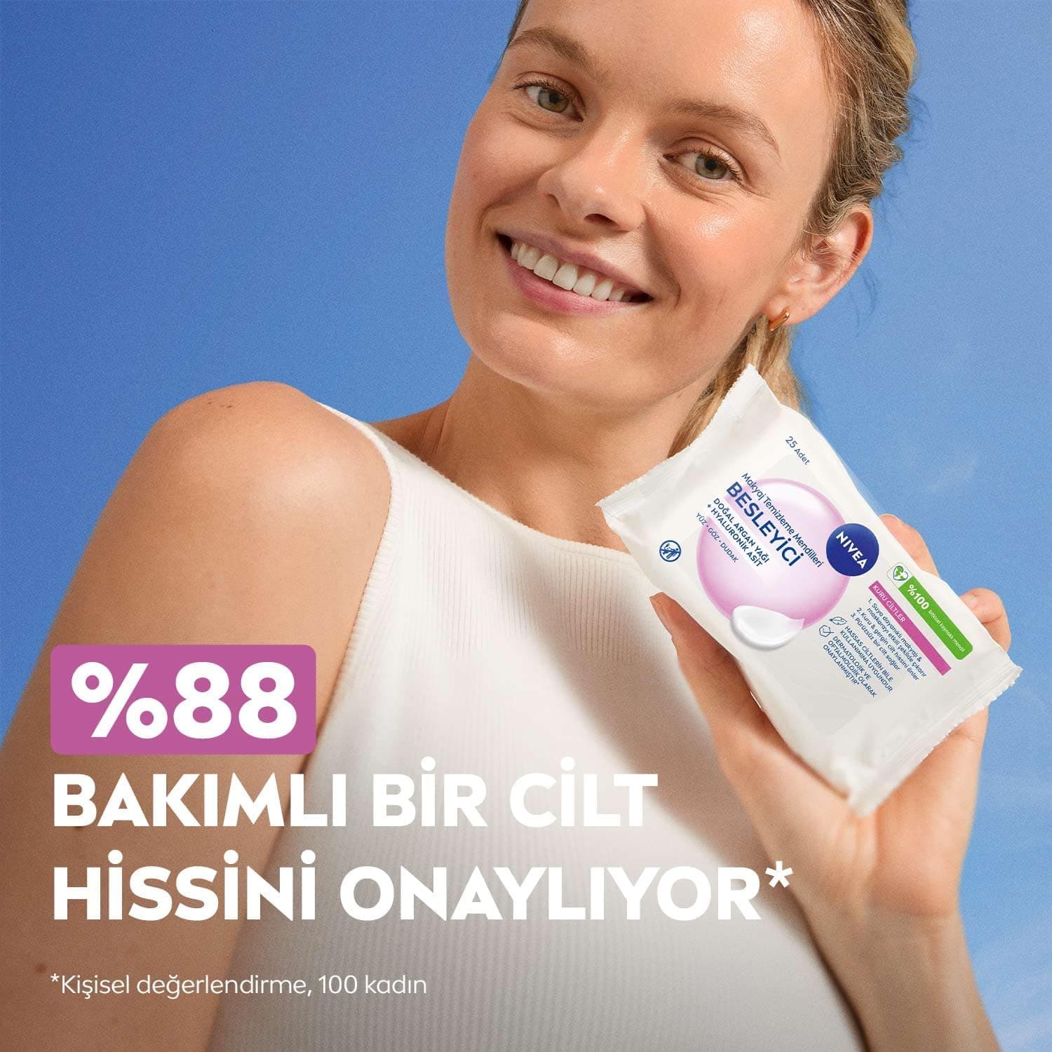 دستمال پاککننده آرایش NIVEA ۳ در ۱ نرم ۲۵ عددی برای پوست خشک دستمال پاککننده آرایش NIVEA ۳ در ۱ نرم ۲۵ عددی برای پوست خشک