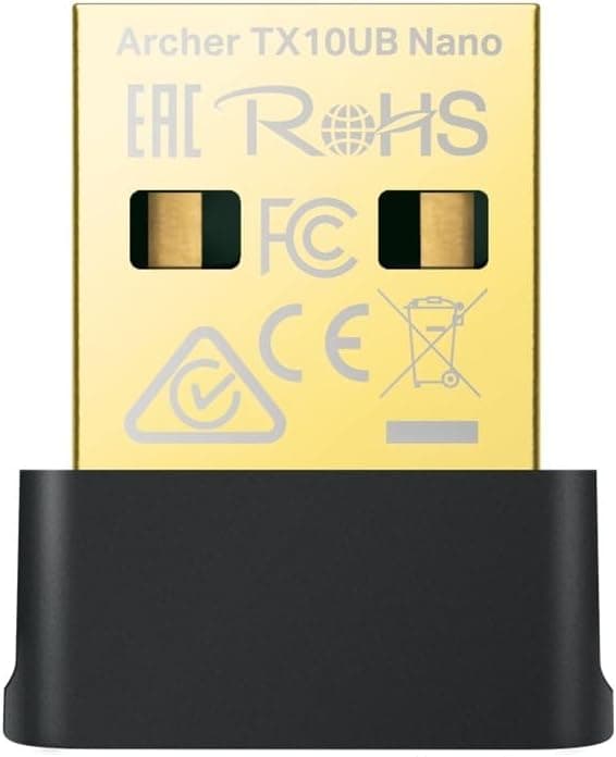آداپتور USB دوکاره TP-Link وایفای 6 و Bluetooth 5.3 دو بانده مدل Archer TX10UB Nano AX900 Mbps سازگار با Windows آداپتور USB دوکاره TP-Link وایفای 6 و Bluetooth 5.3 دو بانده مدل Archer TX10UB Nano AX900 Mbps سازگار با Windows
