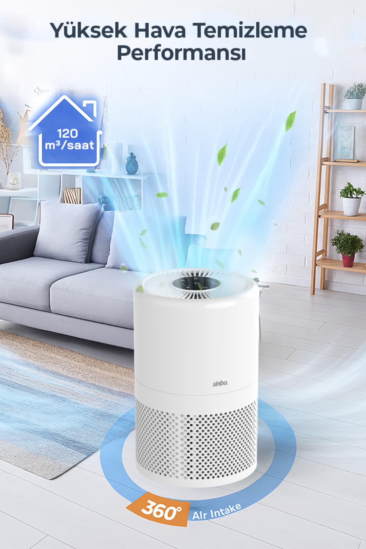 دستگاه تصفیه هوای هوشمند Sinbo با فیلتر H13 HEPA و قابلیت WiFi مدل SAP-5508 دستگاه تصفیه هوای هوشمند Sinbo با فیلتر H13 HEPA و قابلیت WiFi مدل SAP-5508