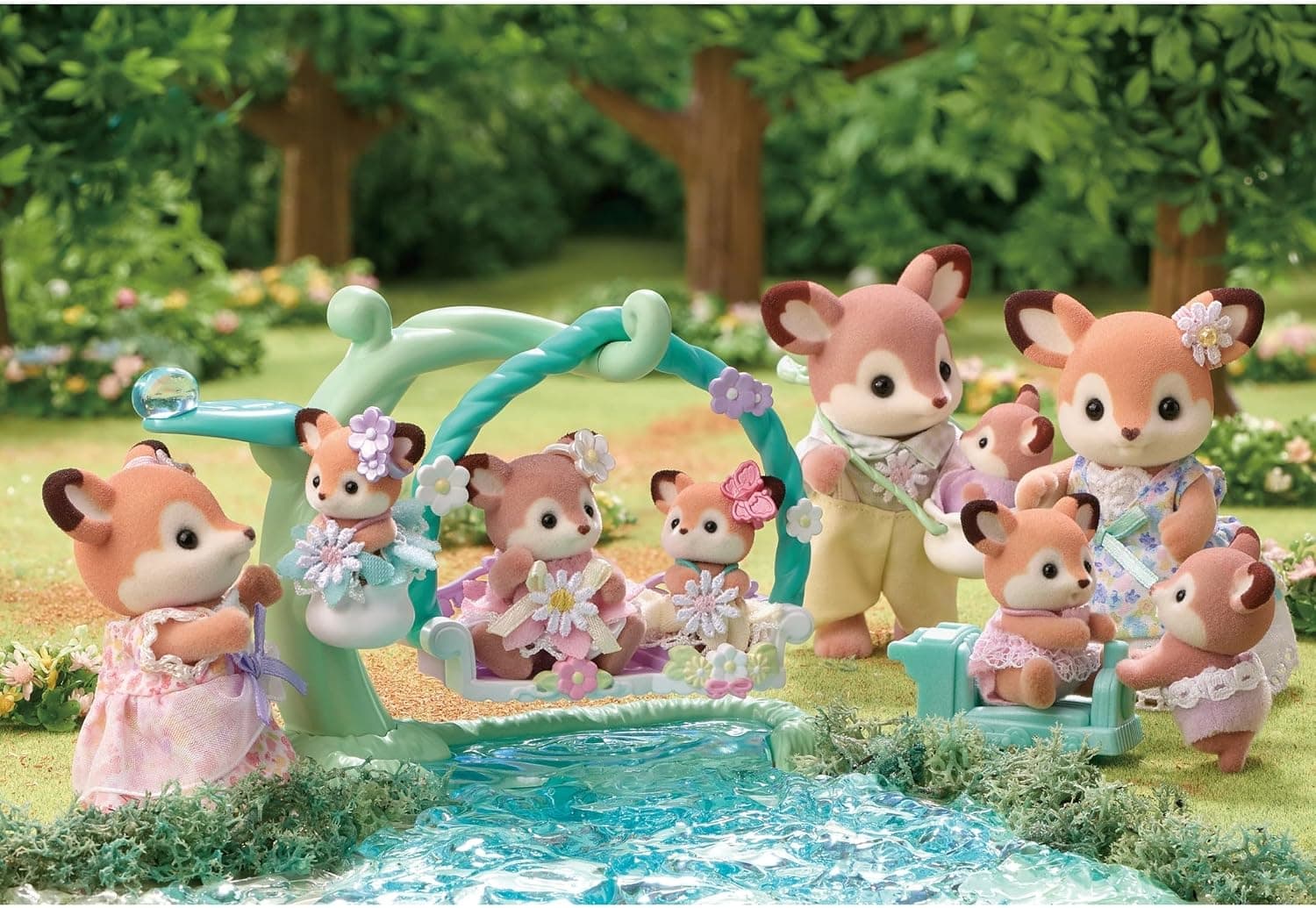 مجموعه خانواده گوزن Sylvanian Families مدل 5799 مجموعه خانواده گوزن Sylvanian Families مدل 5799