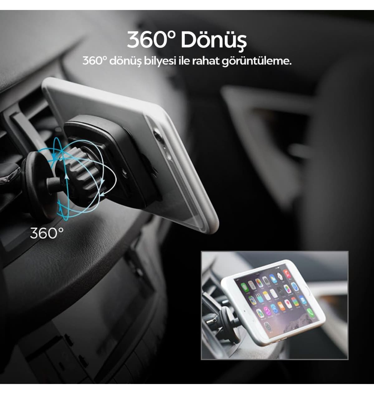 نگهدارنده گوشی مغناطیسی داخل خودرو Spigen Air Vent به همراه ۲ صفحه مغناطیسی یونیورسال Kuel H12 مدل 000CD20115 نگهدارنده گوشی مغناطیسی داخل خودرو Spigen Air Vent به همراه ۲ صفحه مغناطیسی یونیورسال Kuel H12 مدل 000CD20115