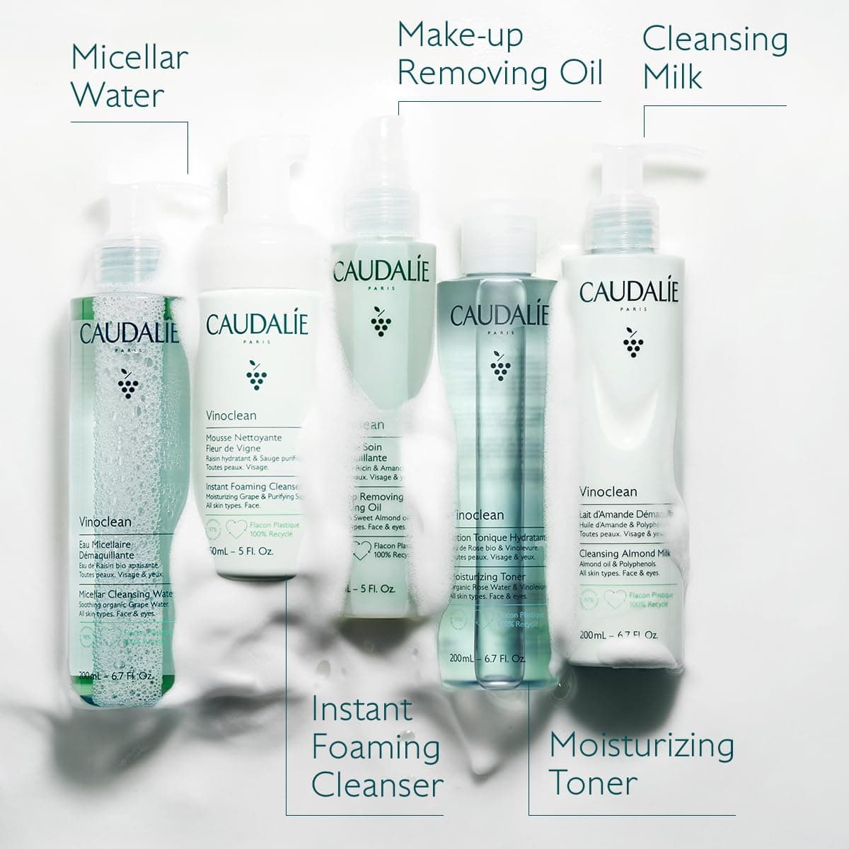 شیر پاککننده Caudalie بادامی Vinoclean 200 ml شیر پاککننده Caudalie بادامی Vinoclean 200 ml