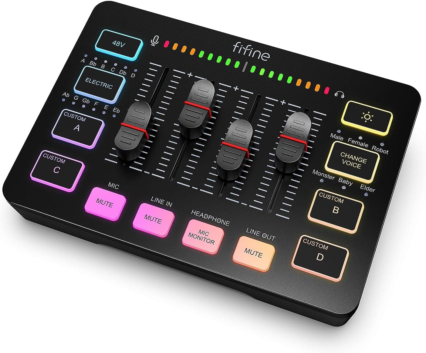 میکسر صوتی گیمینگ FIFINE مدل Ampligame SC3 با رابط میکروفون XLR میکسر صوتی گیمینگ FIFINE مدل Ampligame SC3 با رابط میکروفون XLR