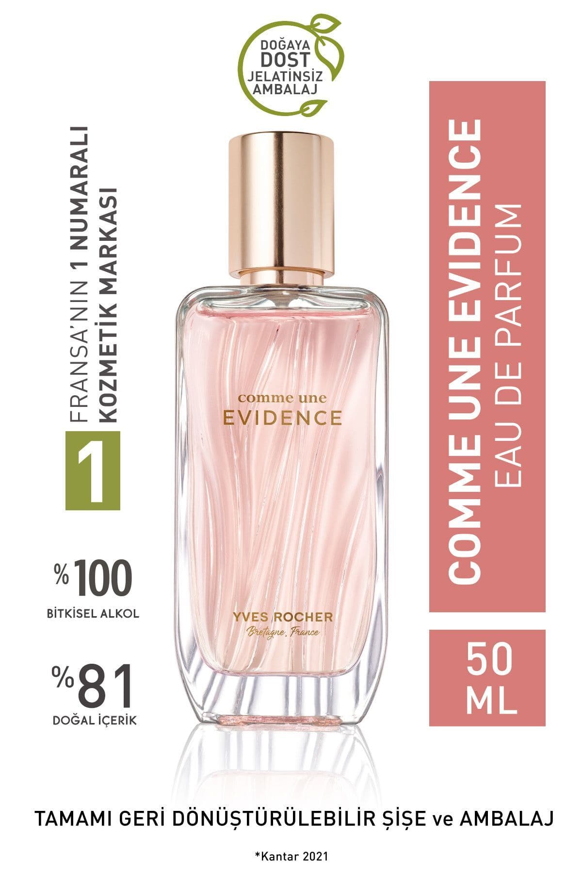 عطر زنانه Yves Rocher ادوپرفیوم مدل Comme Une Evidence 50ml عطر زنانه Yves Rocher ادوپرفیوم مدل Comme Une Evidence 50ml
