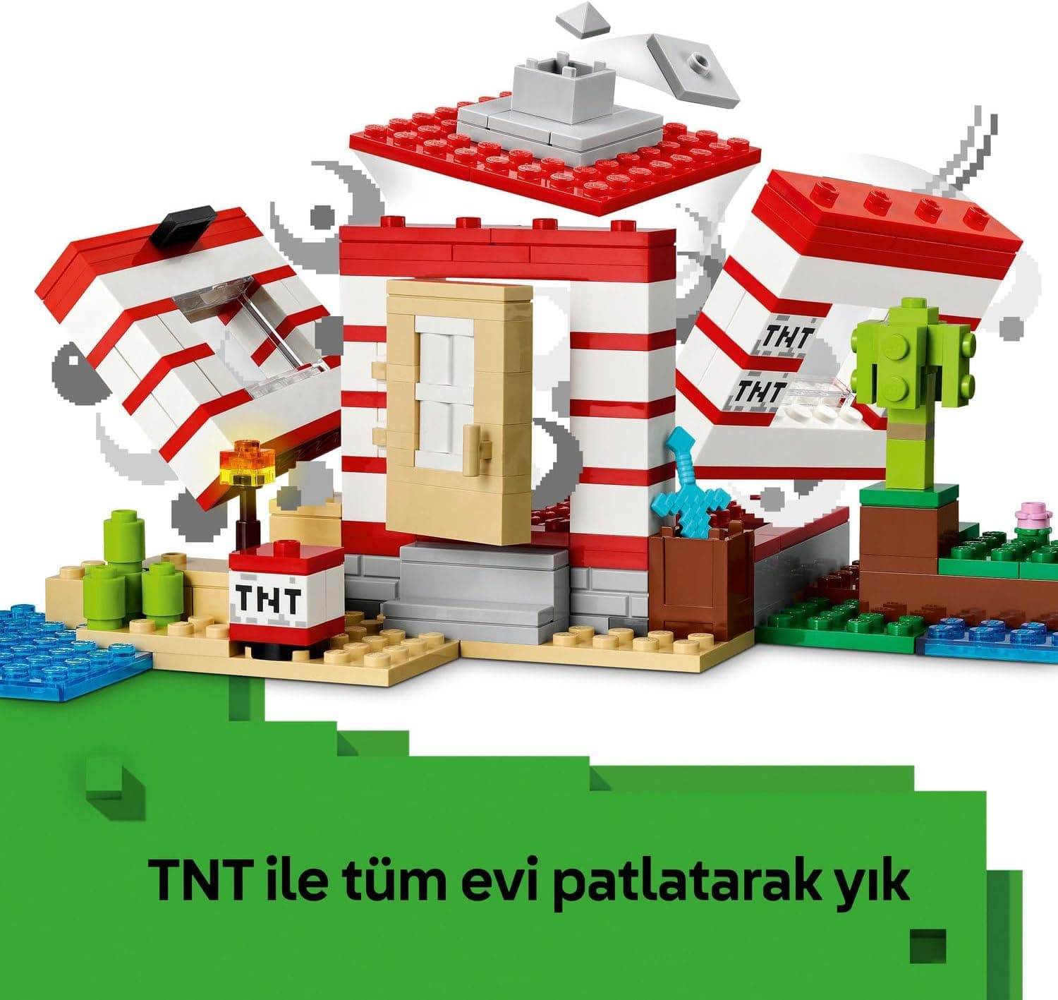 لگو Minecraft خانه بزرگ جنگلی TNT مدل 21275 لگو Minecraft خانه بزرگ جنگلی TNT مدل 21275