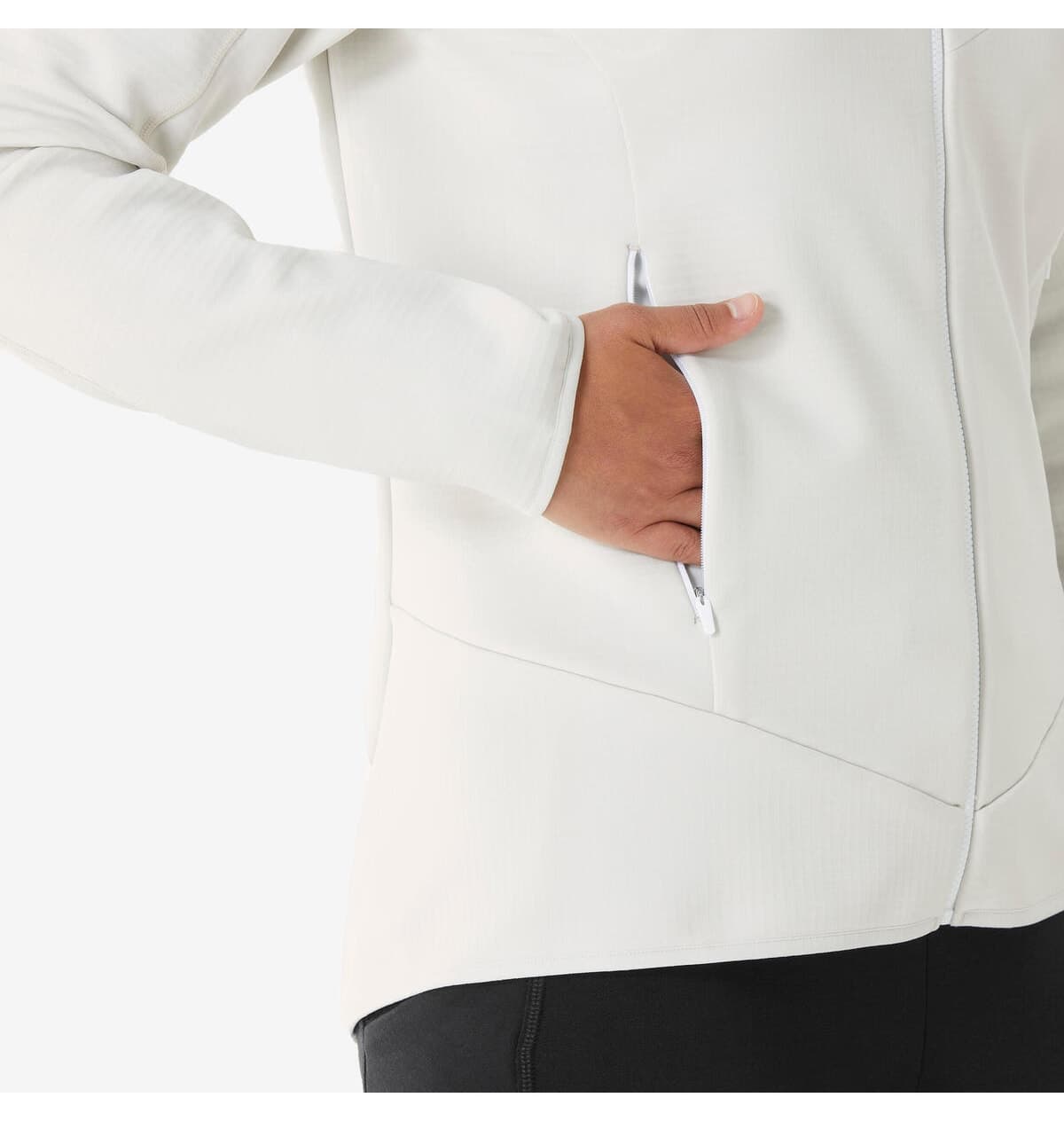 ژاکت پولار زنانه Decathlon Quechua اوتدور سفید مدل MH500 ژاکت پولار زنانه Decathlon Quechua اوتدور سفید مدل MH500