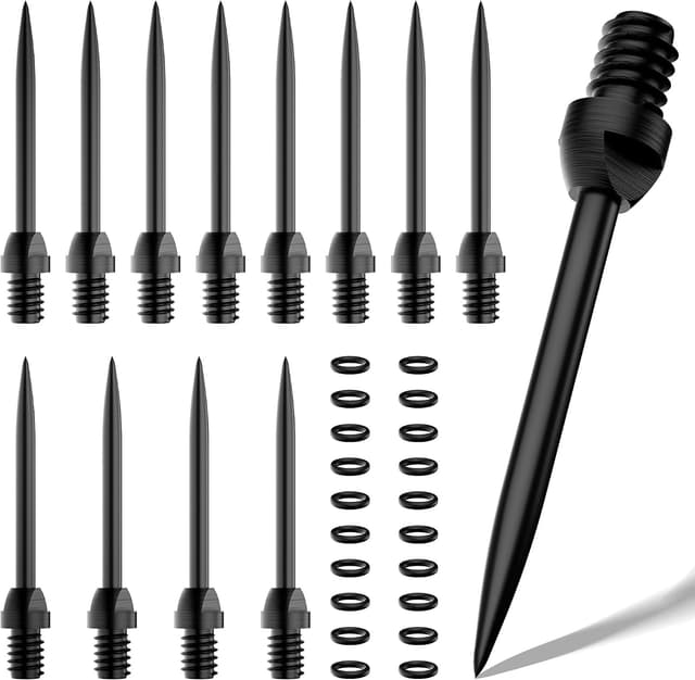 نوک دارت فولادی MageRabbit مخصوص دارت Softtip، مبدل با 20 واشر لاستیکی O-Ring، بسته 12 عددی نوک دارت فولادی MageRabbit مخصوص دارت Softtip، مبدل با 20 واشر لاستیکی O-Ring، بسته 12 عددی