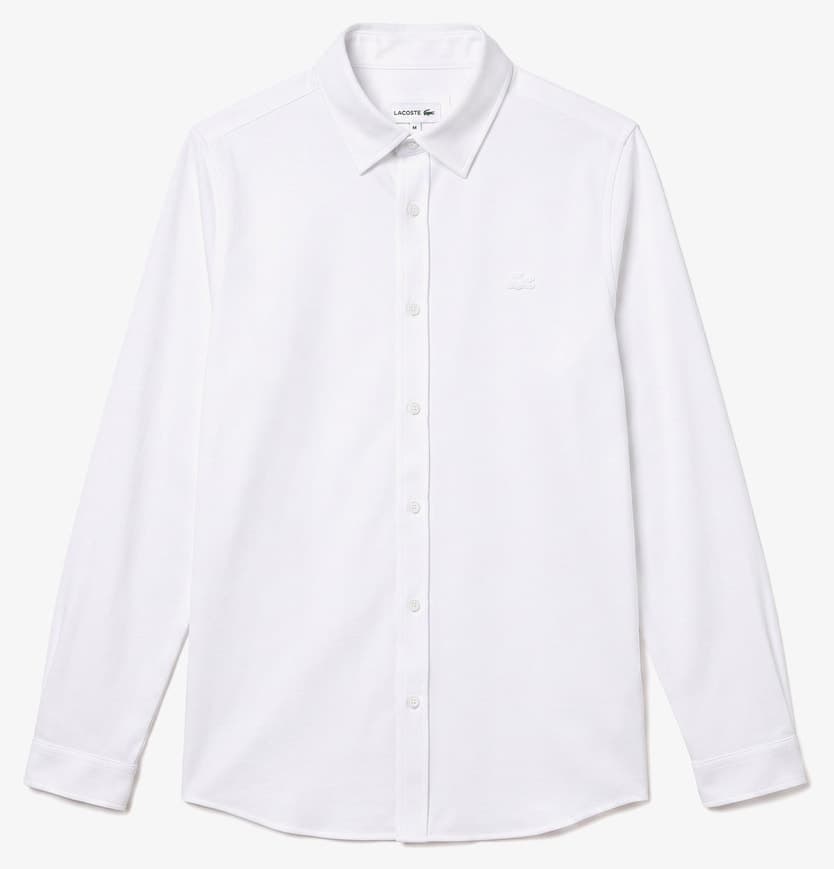 پیراهن مردانه Lacoste فیت اسلیم سفید مدل پیراهن مردانه Lacoste فیت اسلیم سفید مدل