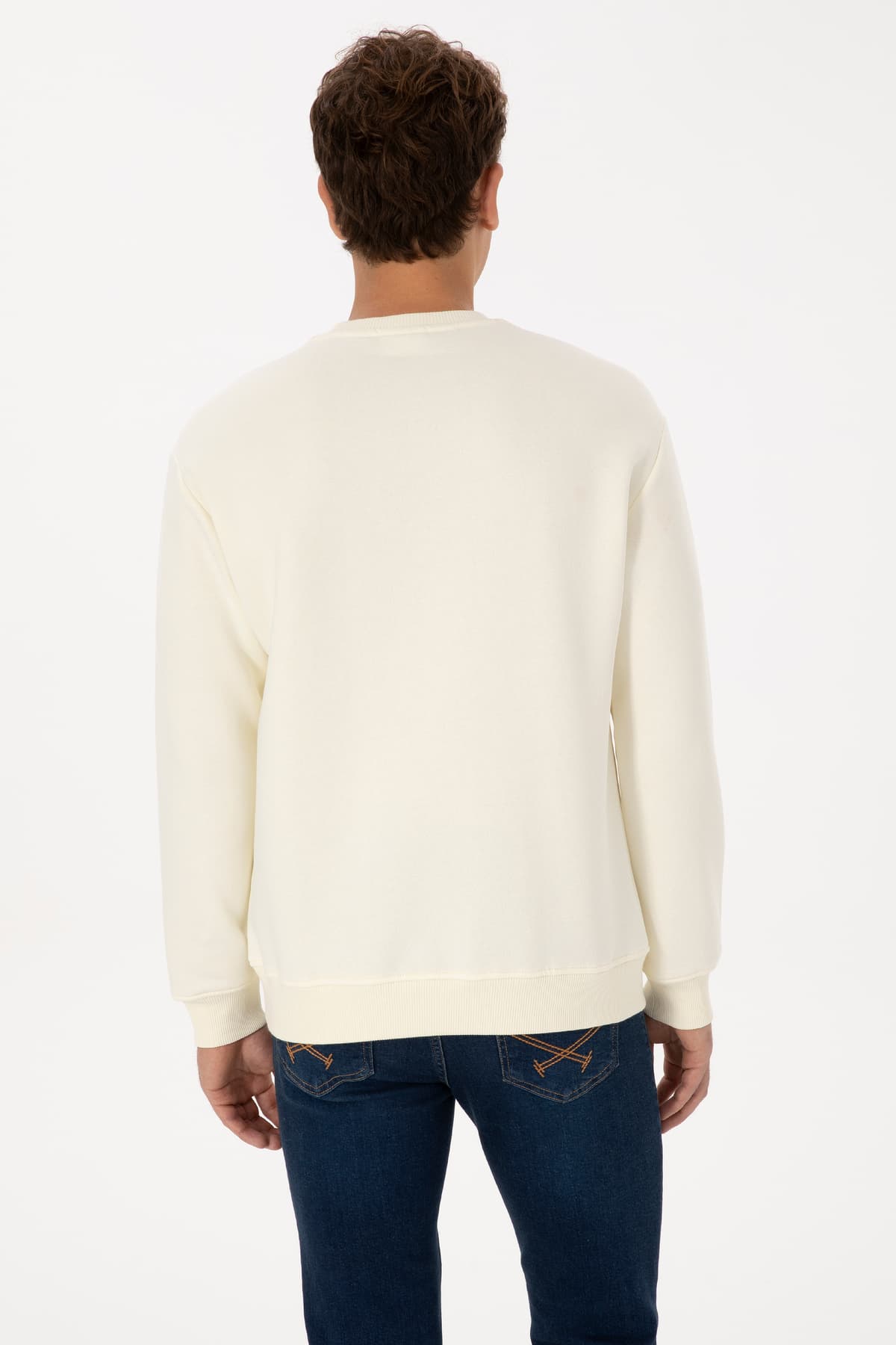 سویشرت مردانه U.S. Polo Assn. فیت کامفورت یقه گرد کرم بیسیک مدل 50313757-VR256 سویشرت مردانه U.S. Polo Assn. فیت کامفورت یقه گرد کرم بیسیک مدل 50313757-VR256