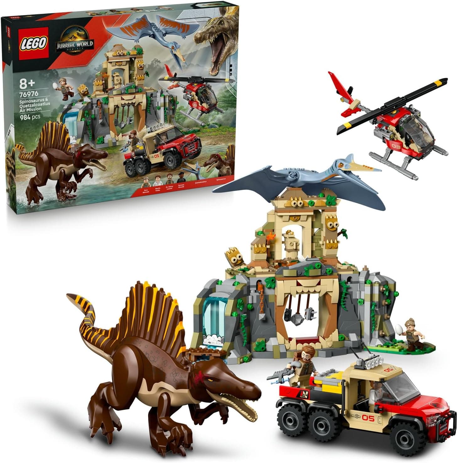 لگو Jurassic World ماموریت هوایی Spinosaurus و Quetzalcoatlus مدل 76976 لگو Jurassic World ماموریت هوایی Spinosaurus و Quetzalcoatlus مدل 76976