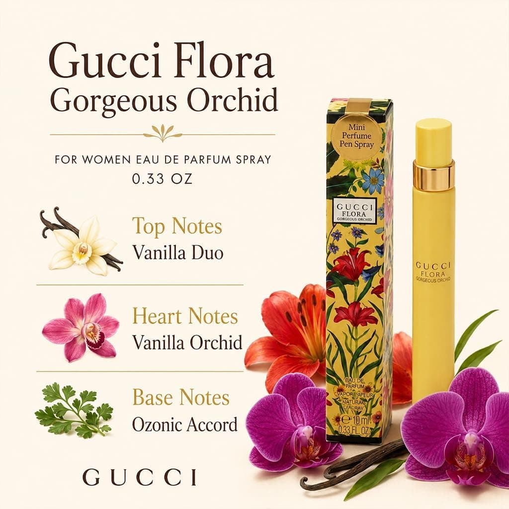 عطر زنانه Gucci Flora Gorgeous Orchid Eau De Parfum 10ml عطر زنانه Gucci Flora Gorgeous Orchid Eau De Parfum 10ml