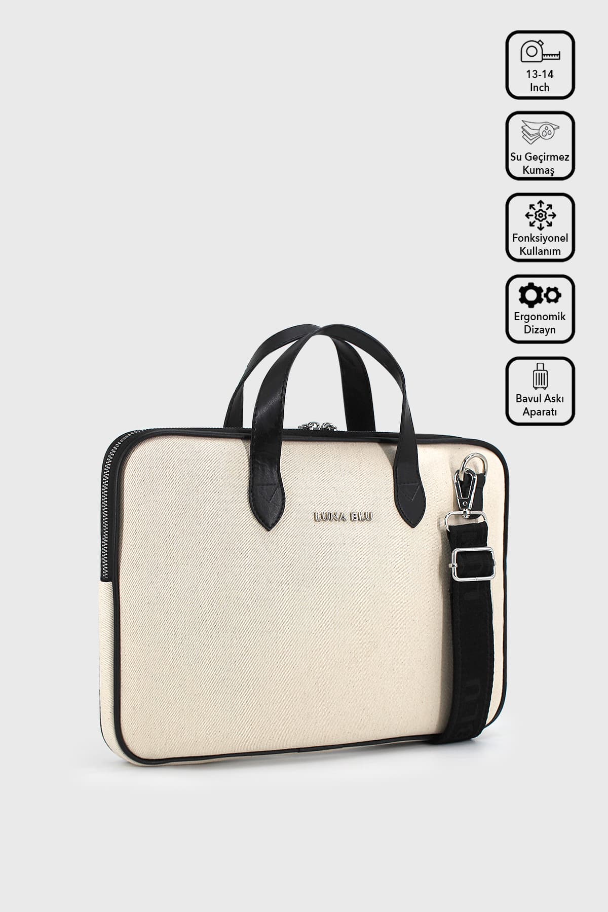 کیف لپتاپ مناسب Macbook Air-Pro LUNABLU با پارچه ضدآب 13-14 اینچ کیف لپتاپ مناسب Macbook Air-Pro LUNABLU با پارچه ضدآب 13-14 اینچ