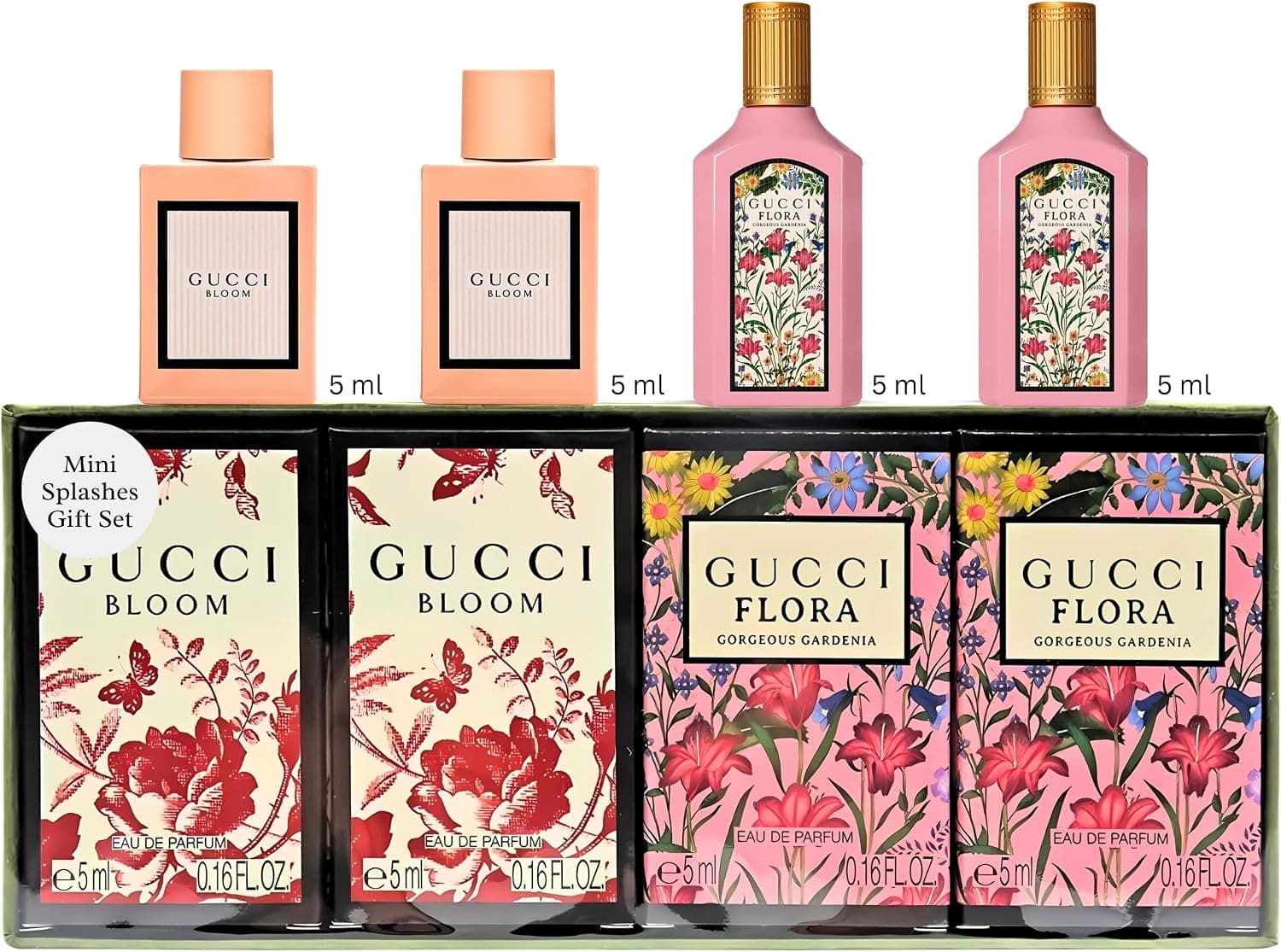 ست هدیه عطر زنانه Gucci با رایحههای متنوع و سایز سفری ست هدیه عطر زنانه Gucci با رایحههای متنوع و سایز سفری
