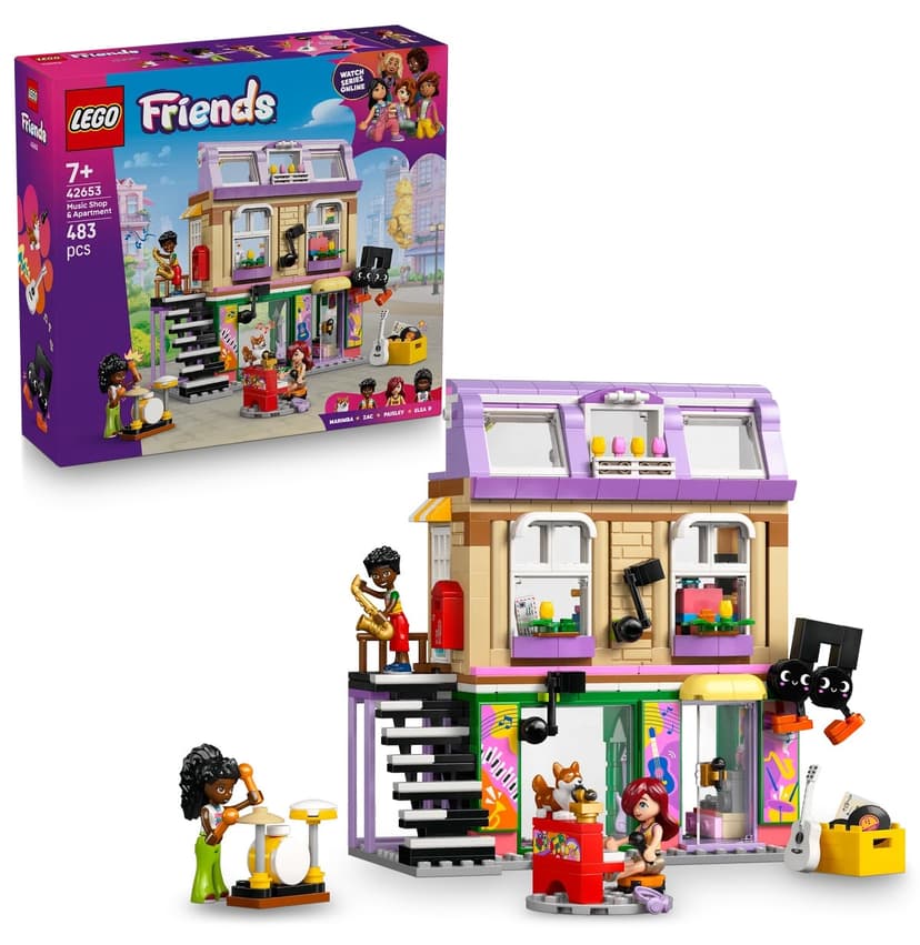 لگو Friends فروشگاه موسیقی و آپارتمان 483 قطعه مدل 42653 لگو Friends فروشگاه موسیقی و آپارتمان 483 قطعه مدل 42653