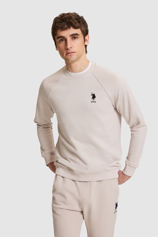 سویشرت مردانه U.S. Polo Assn. یقه گرد فیت معمولی ساده سنگی مدل 50329441-VR049 سویشرت مردانه U.S. Polo Assn. یقه گرد فیت معمولی ساده سنگی مدل 50329441-VR049