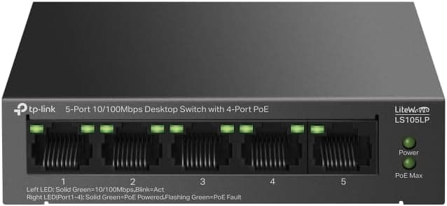 سوئیچ شبکه TP-Link پنجپورت گیگابیتی مدل LS105G سوئیچ شبکه TP-Link پنجپورت گیگابیتی مدل LS105G