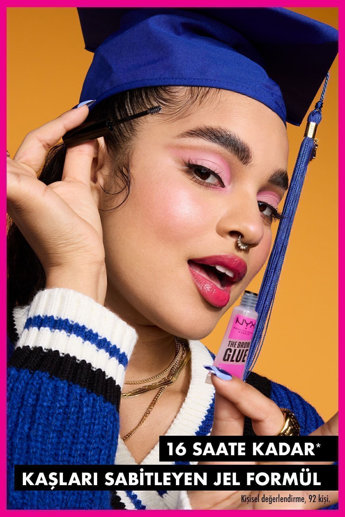 ژل ابرو شفاف NYX Professional Makeup The Brow Glue Instant Brow Styler ژل ابرو شفاف NYX Professional Makeup The Brow Glue Instant Brow Styler