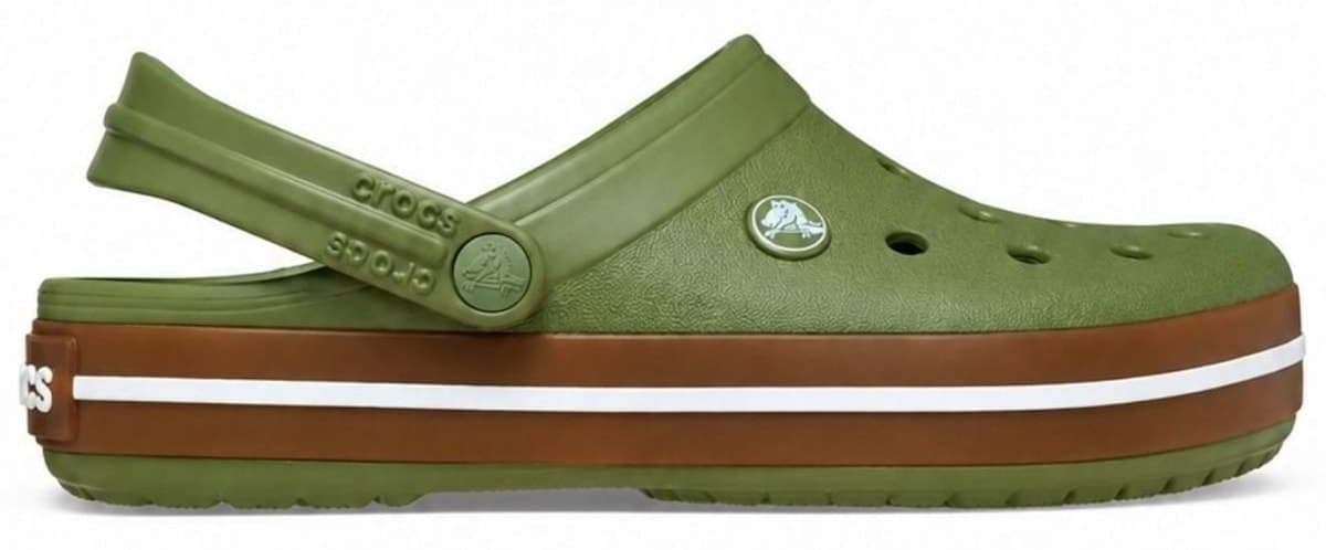 کفش کلاگ یونیسکس Crocs ارتوپدی مخصوص پزشک و پرستار مدل Crocband خاکی کفش کلاگ یونیسکس Crocs ارتوپدی مخصوص پزشک و پرستار مدل Crocband خاکی