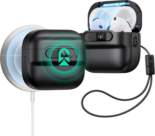کاور ESR برای AirPods 5/4 (2026/2024) سازگار با MagSafe مشکی کاور ESR برای AirPods 5/4 (2026/2024) سازگار با MagSafe مشکی