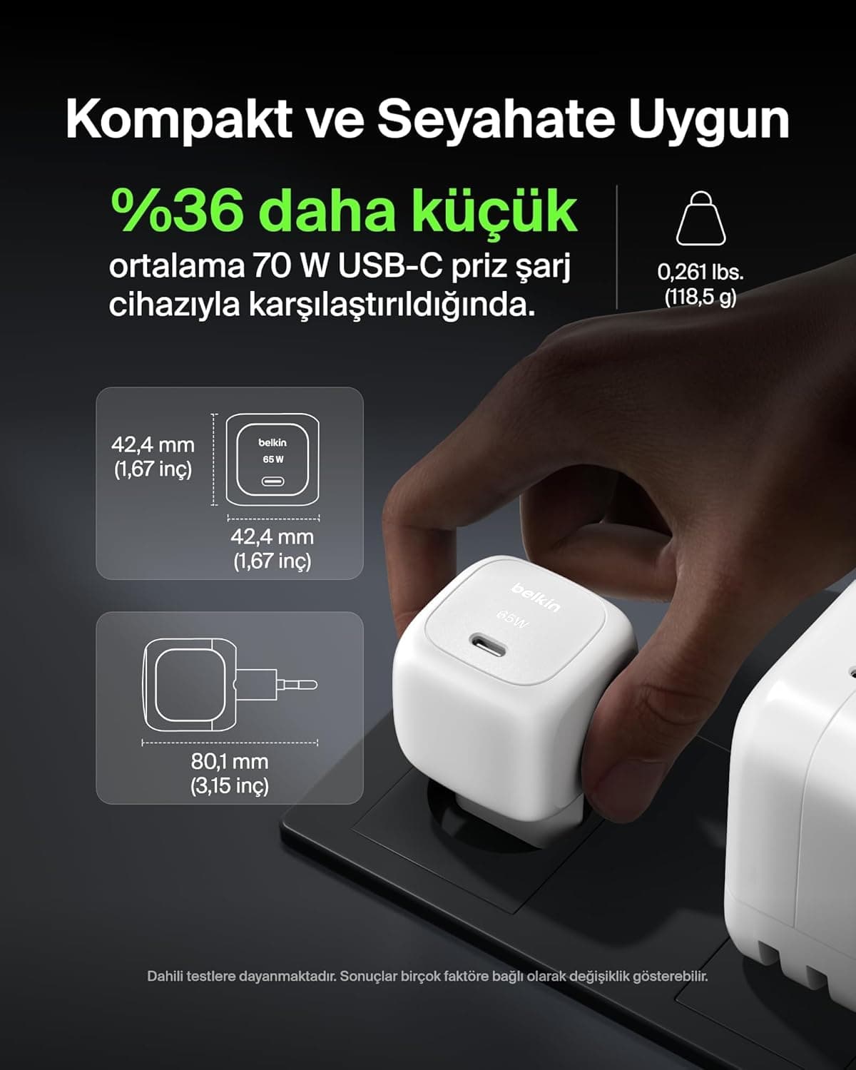 شارژر دیواری Belkin USB-C 65W شارژ سریع سفید شارژر دیواری Belkin USB-C 65W شارژ سریع سفید