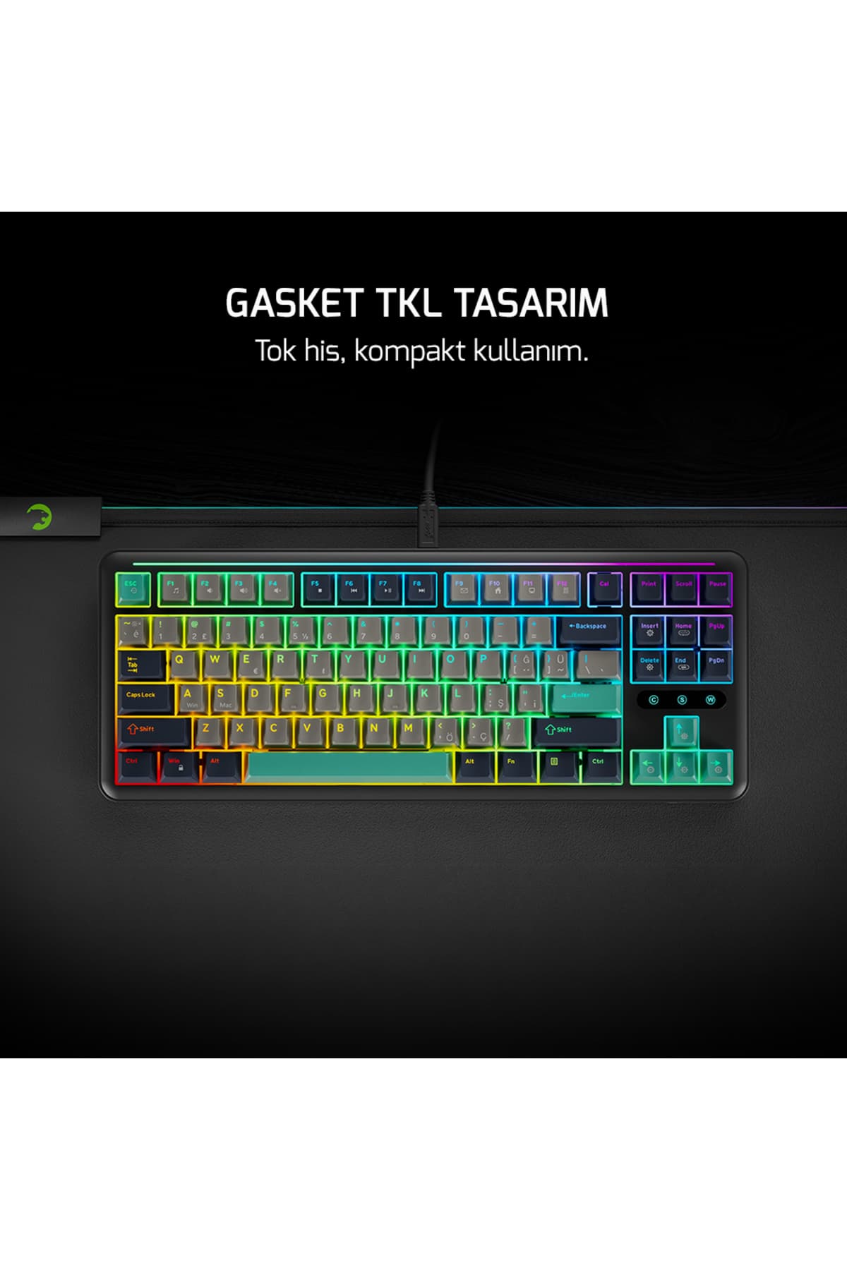 کیبورد مکانیکی گیمینگ Gamepower سیمی RGB مدل Zoom کیبورد مکانیکی گیمینگ Gamepower سیمی RGB مدل Zoom