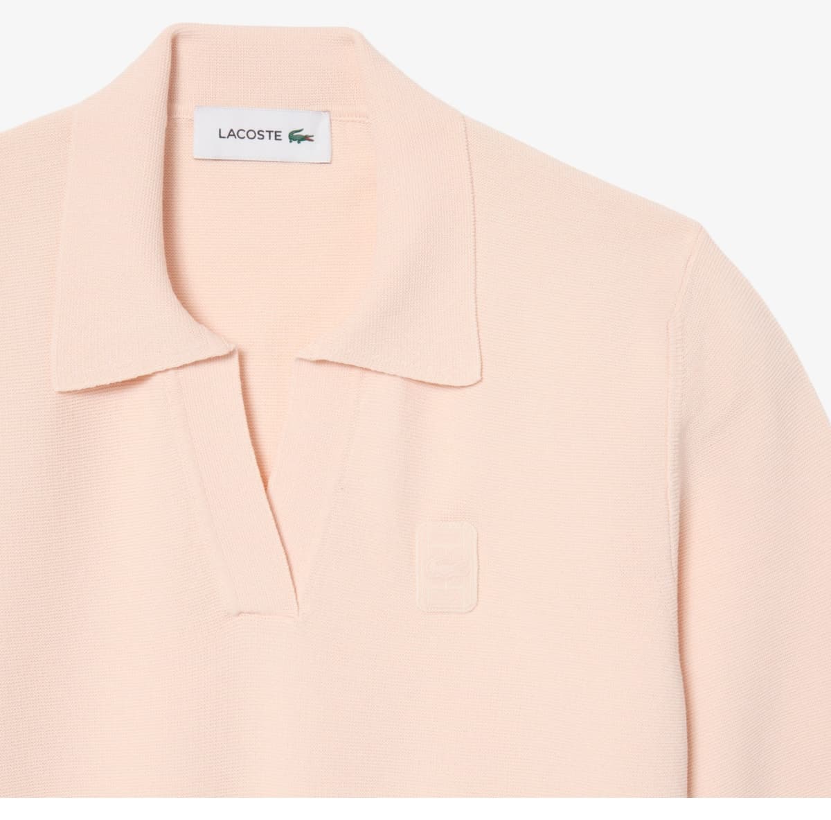 پولو زنانه Lacoste فیت معمولی آستین کوتاه صورتی تریکو پولو زنانه Lacoste فیت معمولی آستین کوتاه صورتی تریکو
