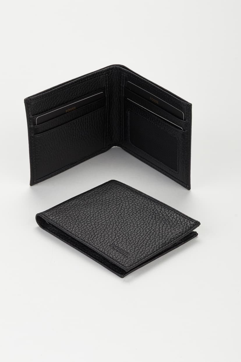 کیف پول مردانه Fossil چرم طبیعی افقی مدل Extra Basic کیف پول مردانه Fossil چرم طبیعی افقی مدل Extra Basic