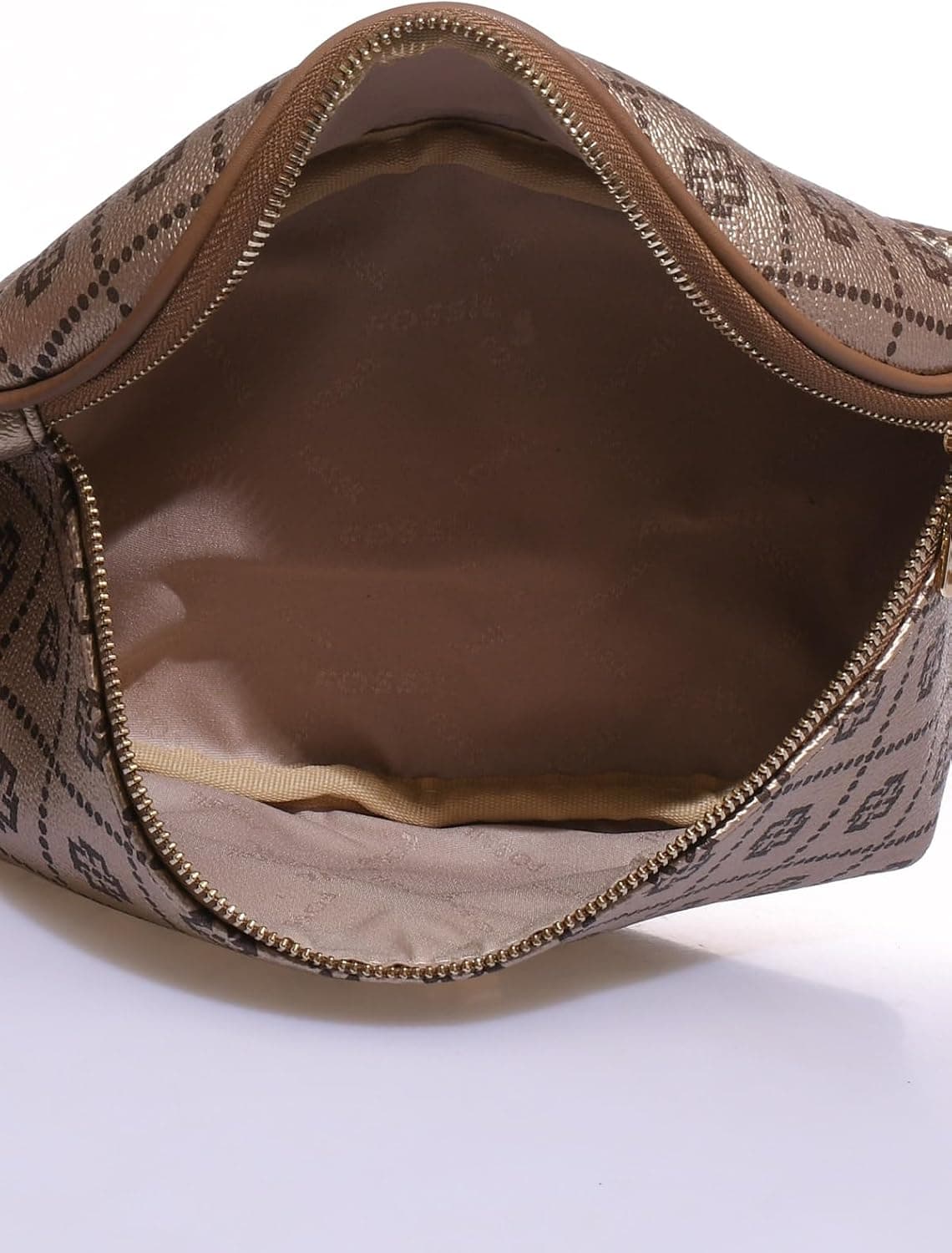 کیف کمری زنانه Fossil با جزئیات طرحدار طلایی تکسایز کیف کمری زنانه Fossil با جزئیات طرحدار طلایی تکسایز