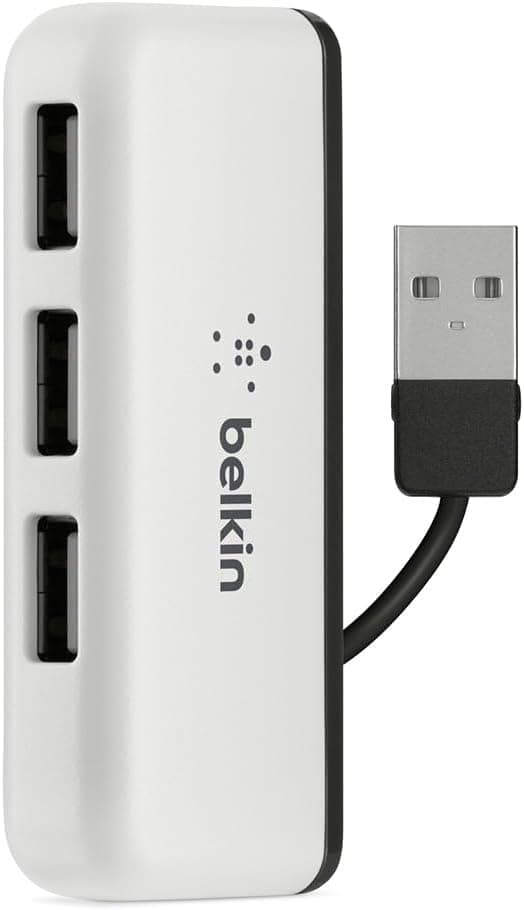 هاب USB پسرانه Belkin 4 ورودی USB-A سفری USB 2.0 مشکی هاب USB پسرانه Belkin 4 ورودی USB-A سفری USB 2.0 مشکی