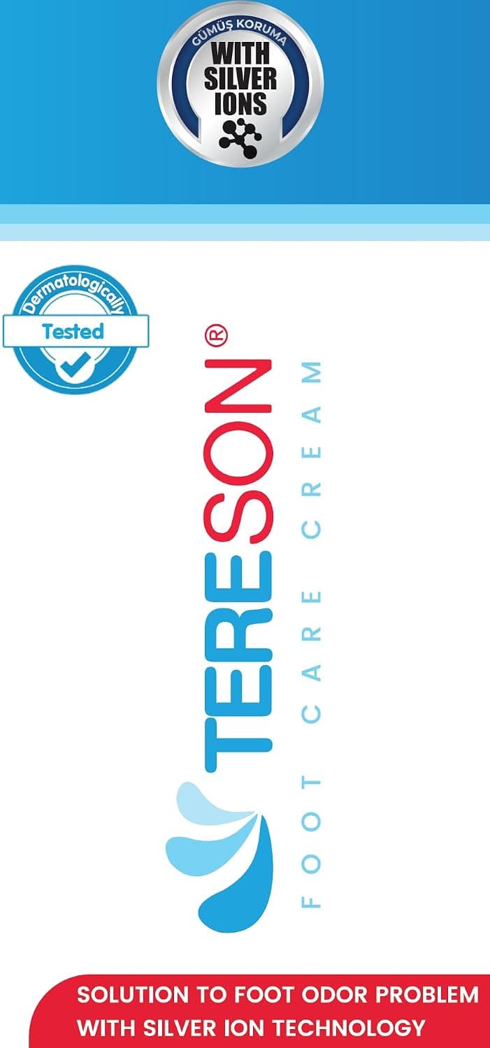 کرم مراقبت از پا Tereson ضد بو با محافظ یون نقره 50ml کرم مراقبت از پا Tereson ضد بو با محافظ یون نقره 50ml