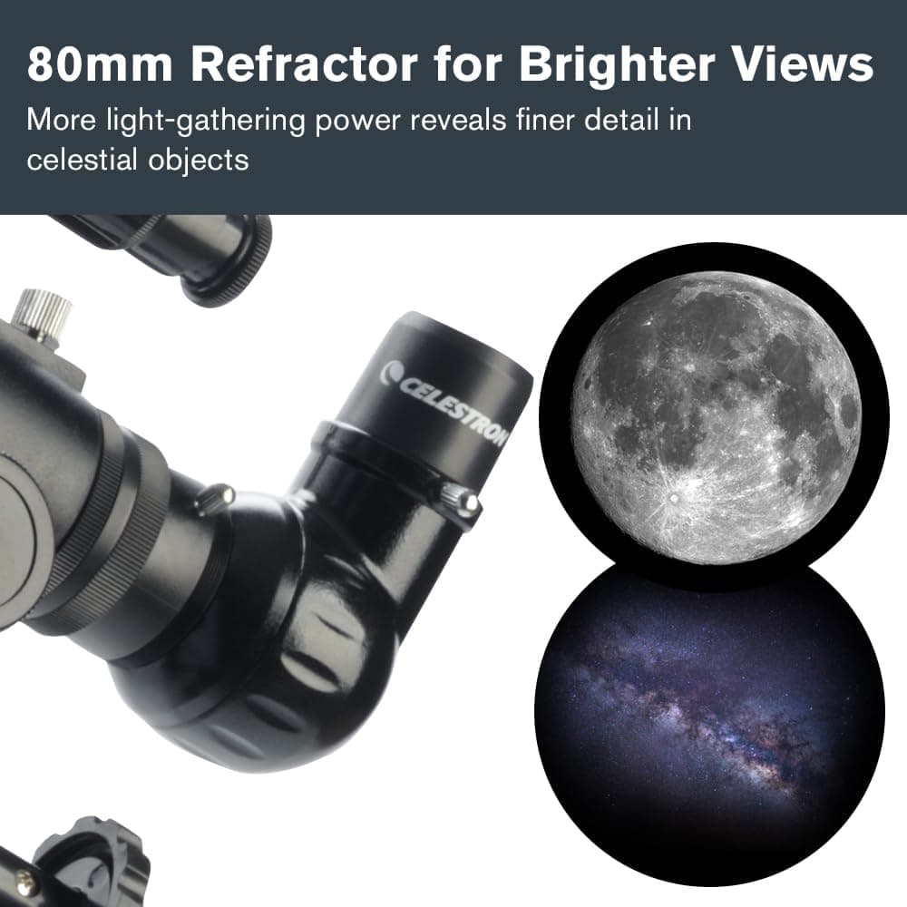 تلسکوپ Celestron PowerSeeker 80EQ مدل CL 21048 تلسکوپ Celestron PowerSeeker 80EQ مدل CL 21048