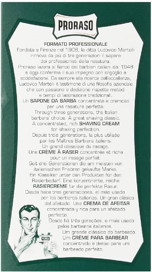 کرم اصلاح Proraso با روغن اکالیپتوس و منتول مدل 2019125 کرم اصلاح Proraso با روغن اکالیپتوس و منتول مدل 2019125