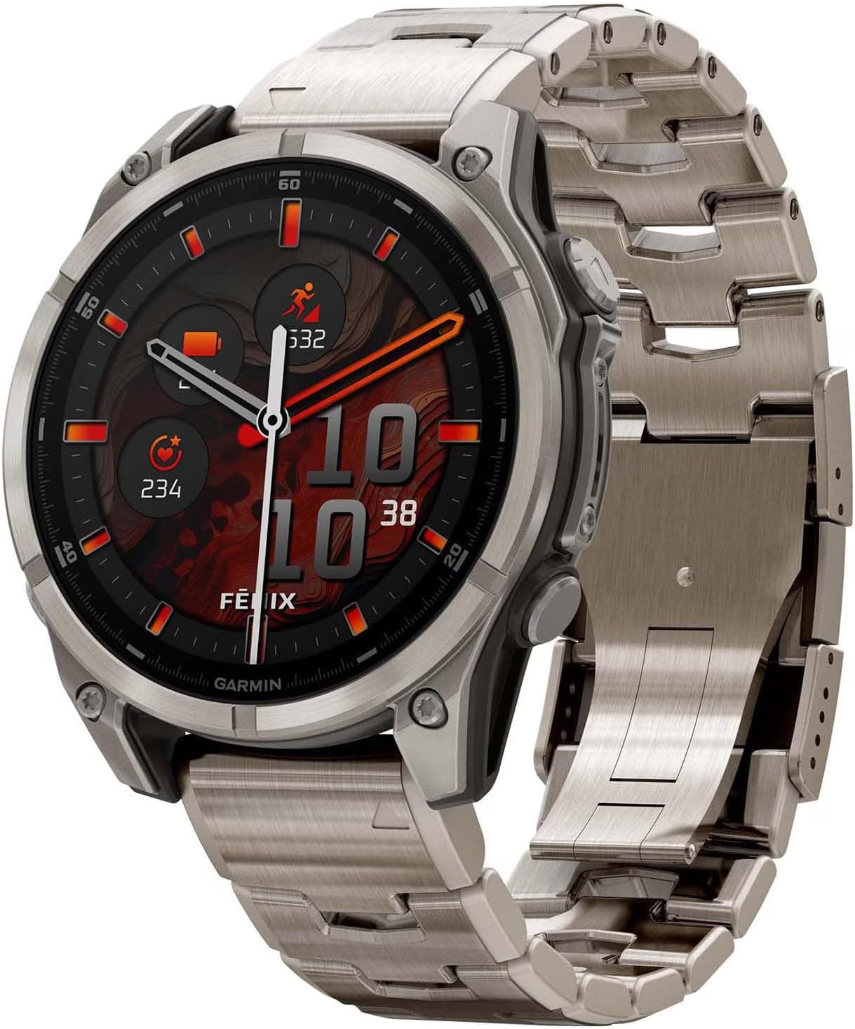 ساعت هوشمند Garmin 47mm AMOLED یاقوت کبود با بند تیتانیومی مشبک مدل Fenix 8 ساعت هوشمند Garmin 47mm AMOLED یاقوت کبود با بند تیتانیومی مشبک مدل Fenix 8
