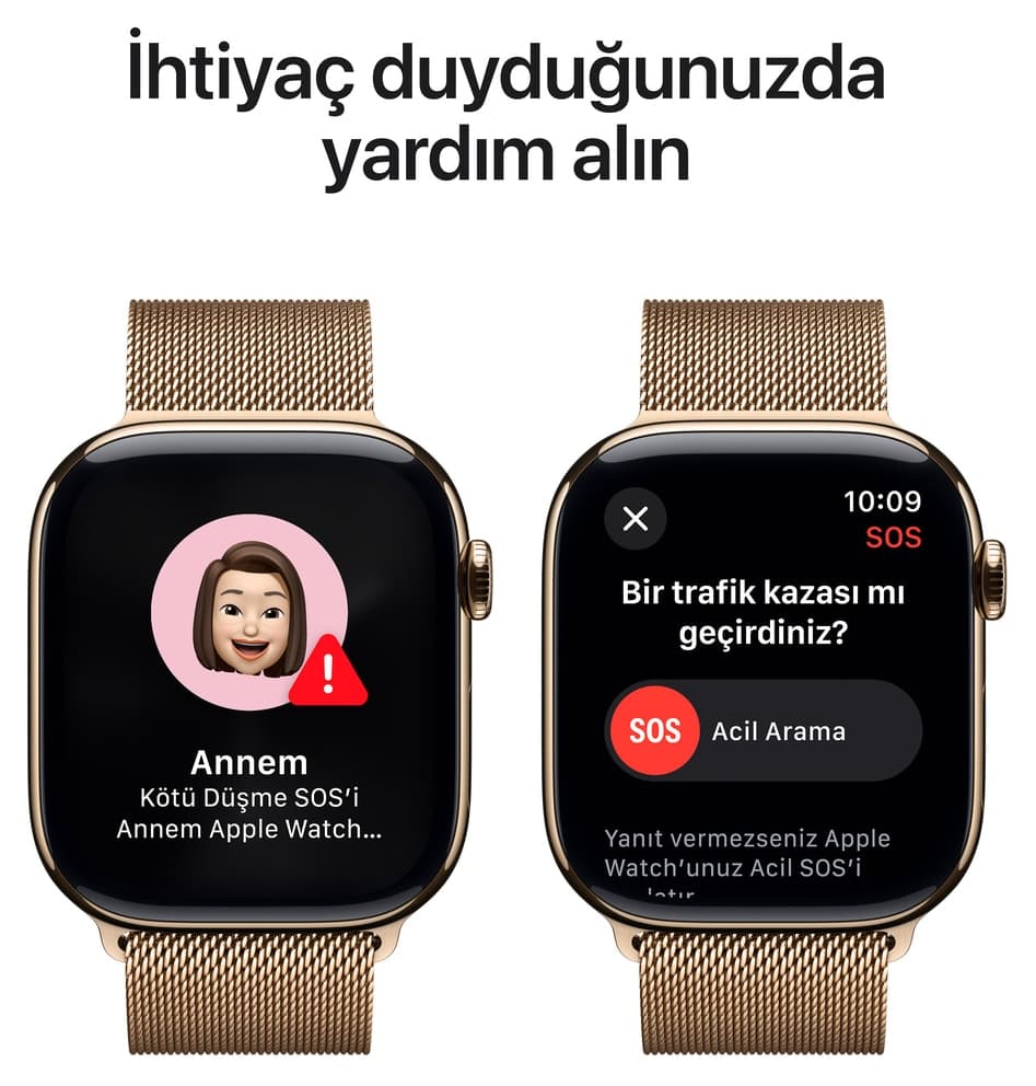 ساعت هوشمند Apple مدل Series 10 تیتانیوم طلایی GPS Cellular 42mm ساعت هوشمند Apple مدل Series 10 تیتانیوم طلایی GPS Cellular 42mm