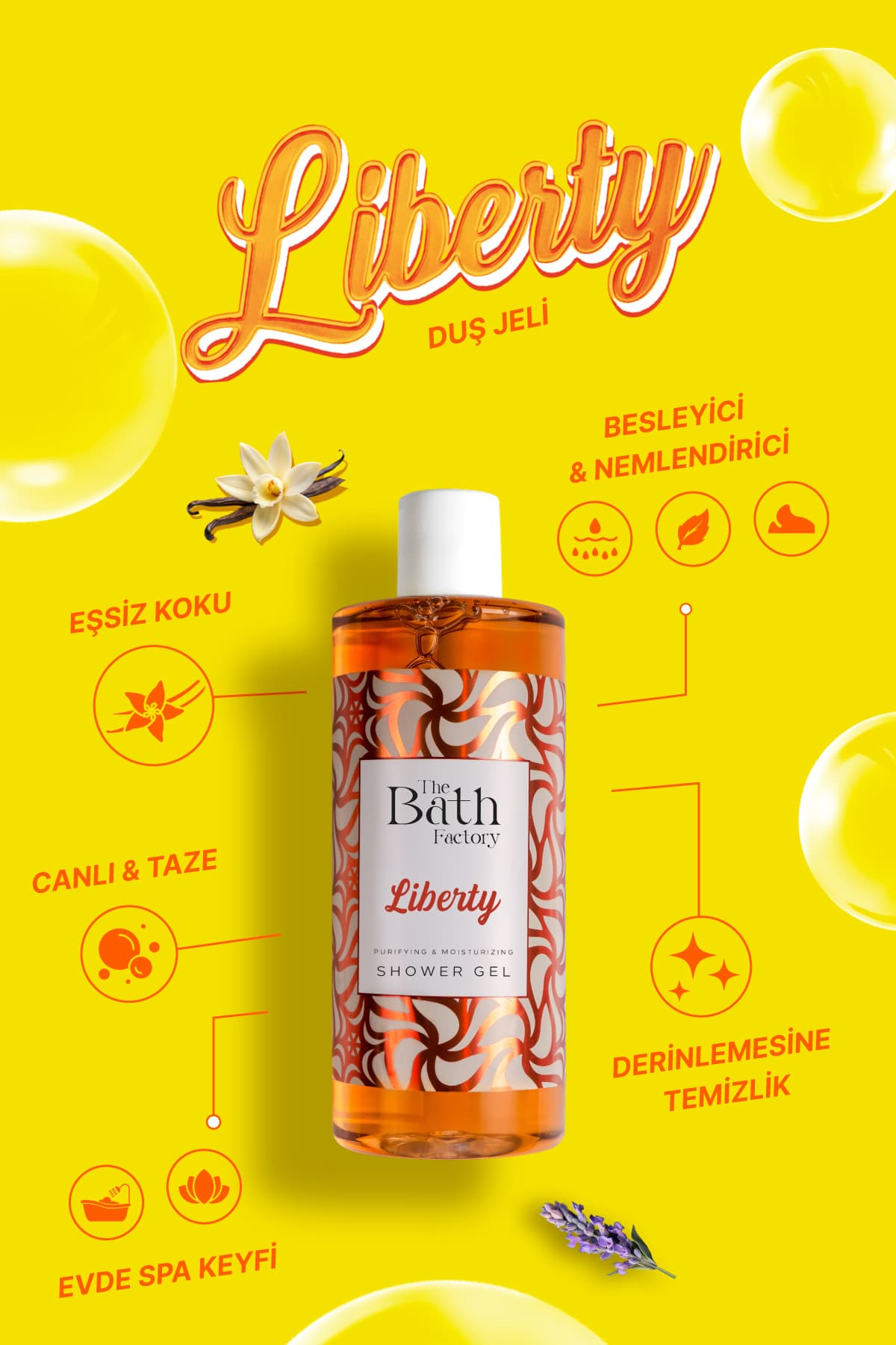 ژل دوش مرطوبکننده و مغذی THE BATH FACTORY مدل Liberty 400 ml ژل دوش مرطوبکننده و مغذی THE BATH FACTORY مدل Liberty 400 ml
