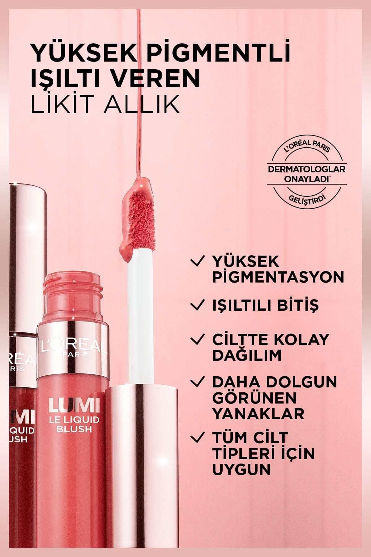 رژگونه مایع درخشان L'Oreal Paris Lumi 630 و ریمل Maybelline Sky High Mini رژگونه مایع درخشان L'Oreal Paris Lumi 630 و ریمل Maybelline Sky High Mini