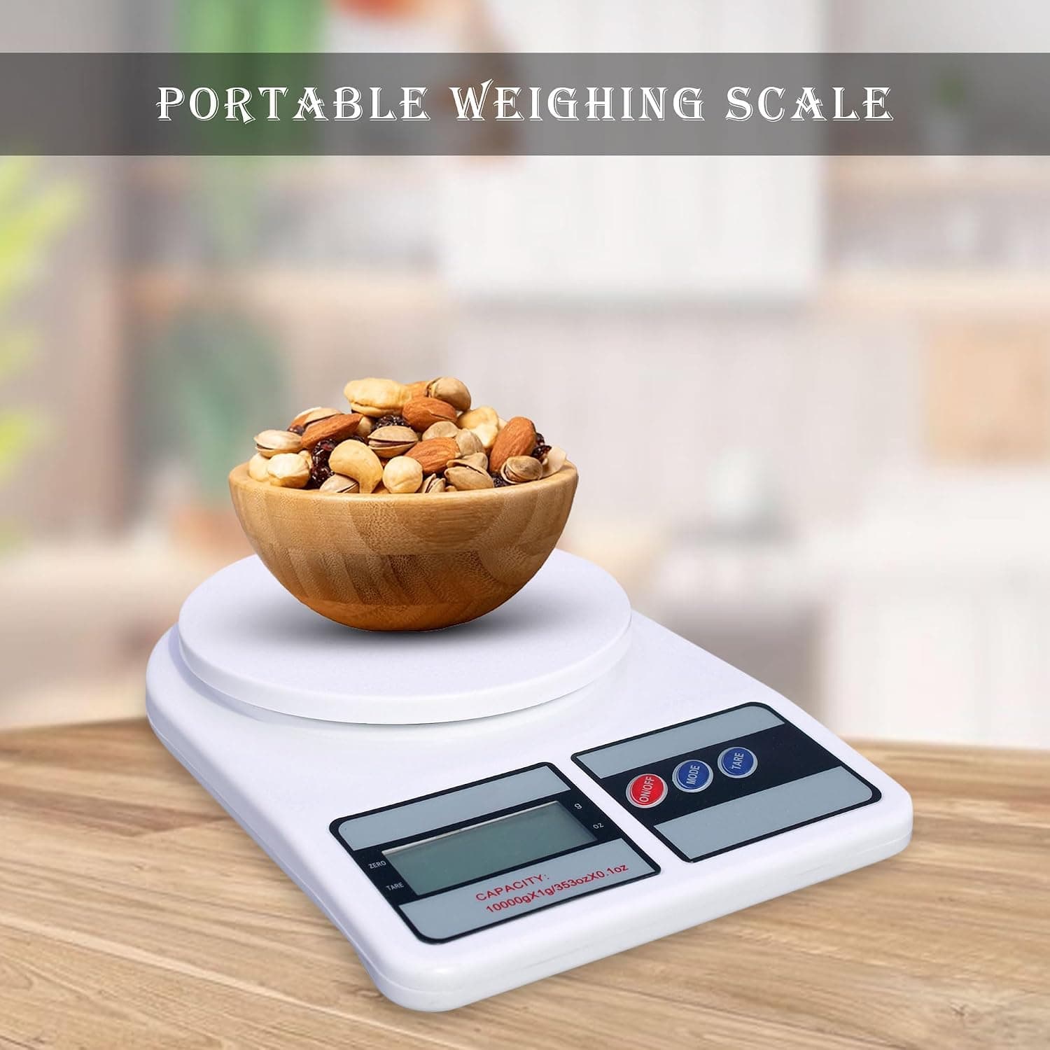 ترازو آشپزخانه دیجیتال GLUN 10Kg با صفحه نمایش LCD بزرگ و نور پسزمینه ترازو آشپزخانه دیجیتال GLUN 10Kg با صفحه نمایش LCD بزرگ و نور پسزمینه