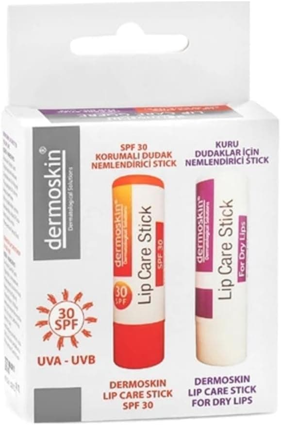 استیک مرطوبکننده لب Dermoskin با SPF 30 همراه هدیه 1 بسته (1×3.5ml) استیک مرطوبکننده لب Dermoskin با SPF 30 همراه هدیه 1 بسته (1×3.5ml)